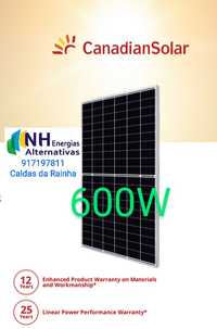 Canadian Solar 590W 600W Painel Fotovoltaico Mono Monocristalino Half