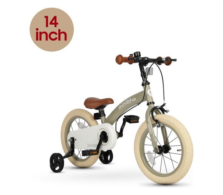 Велосипед - велобег 3in1 Q PLAY MINIBY,колеса 14,съёмные педали