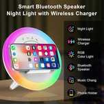 Smart Bluetooth Speaker Night Light with Wireless Charger 4w1