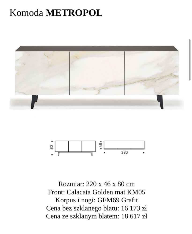 Komoda Cattelan Italian , Wloska komoda Italmeble