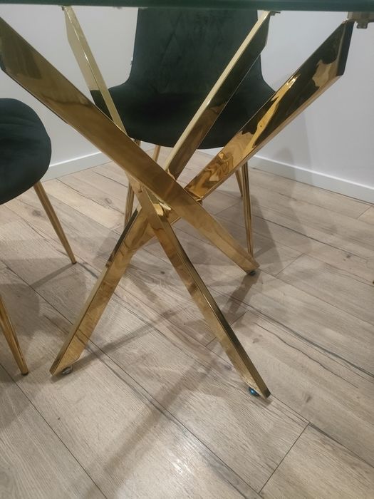 Stelaż złoty  nogi do stołu