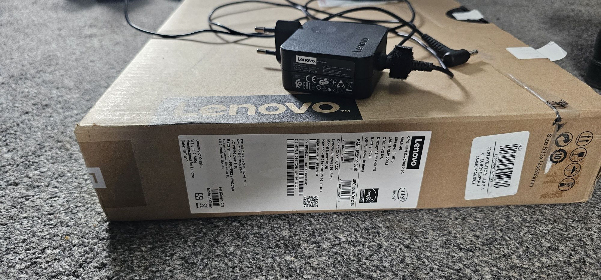 Laptop Lenovo Ideapad 330 - 15IKB   i3/256gb/12gb