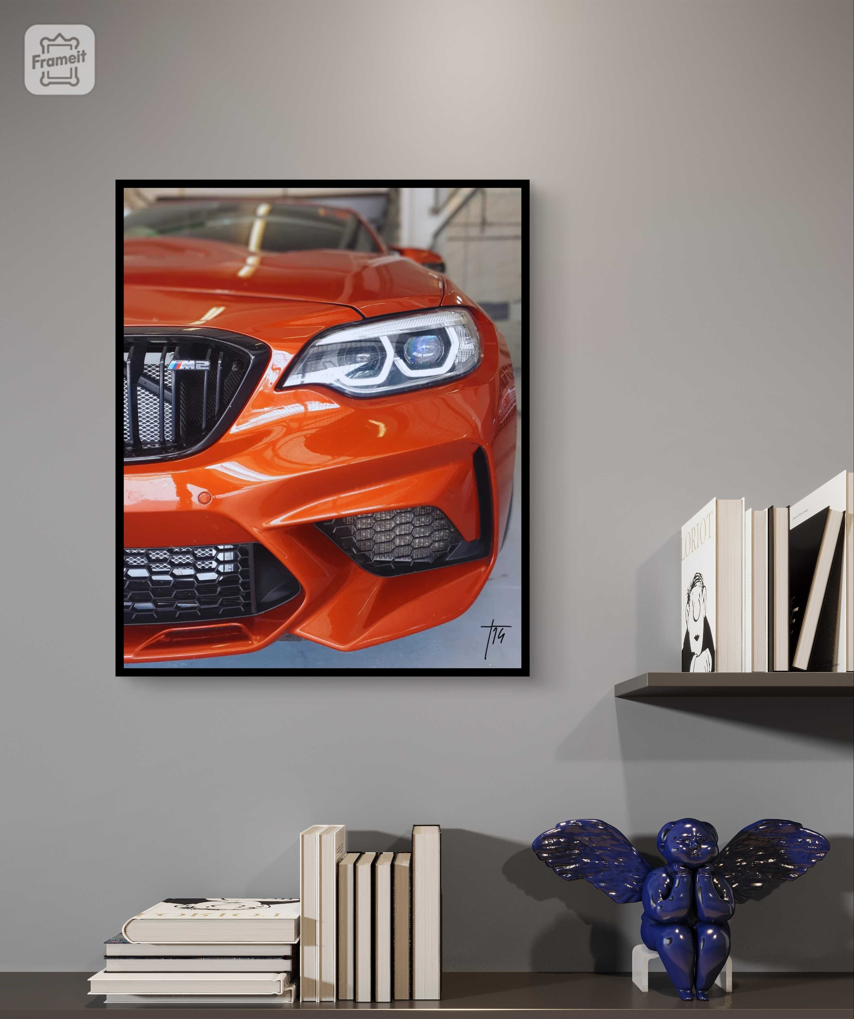 Poster BMW M2 Metal Orange - 40cmx60cm - Fine Art