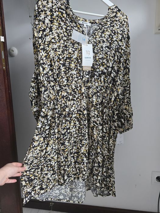Nowa Sukienka Garcia XL 14 XXL 16 wiskoza wiosenna Sukienka z rękawem