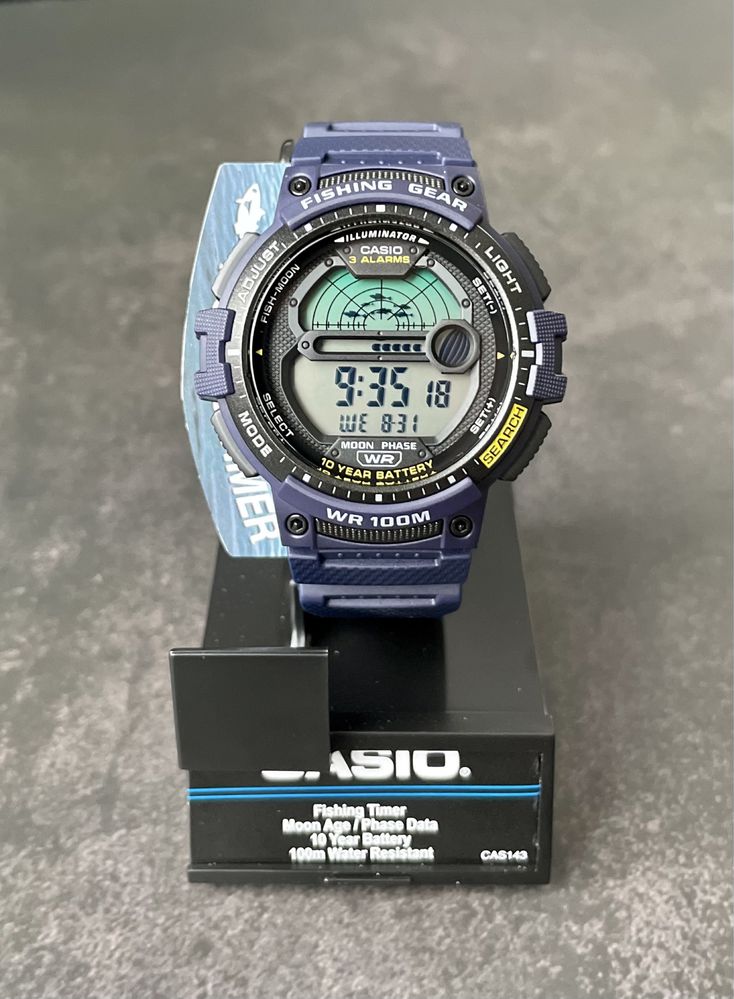 Годинник Casio WS-1200H-2A новий оригінал fishing gear для риболовлі