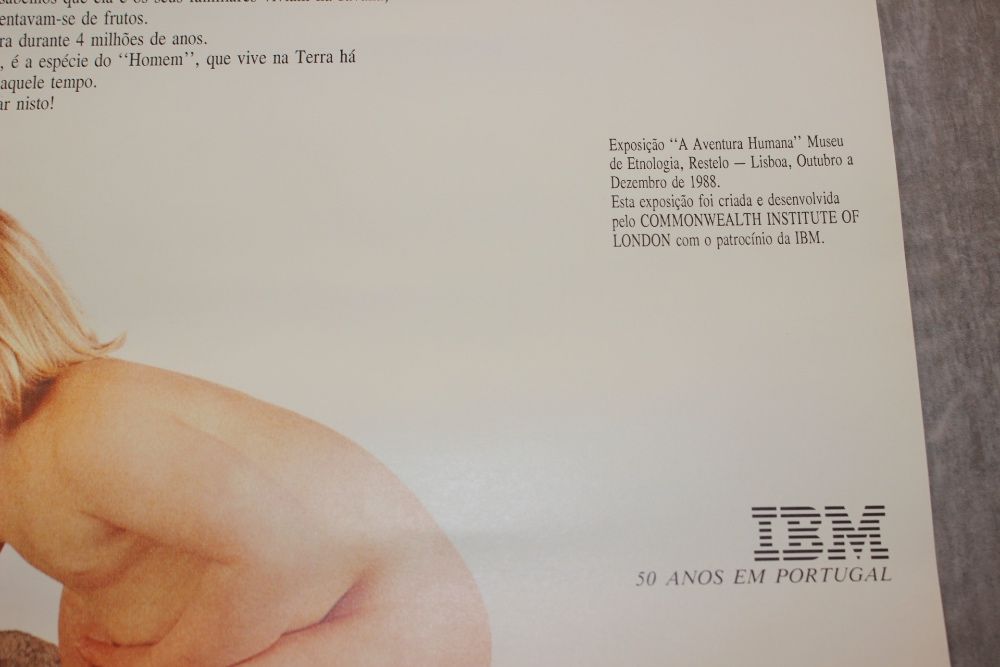 Poster / Cartaz : IBM 50 anos em Portugal - Exposição Lisboa 1988