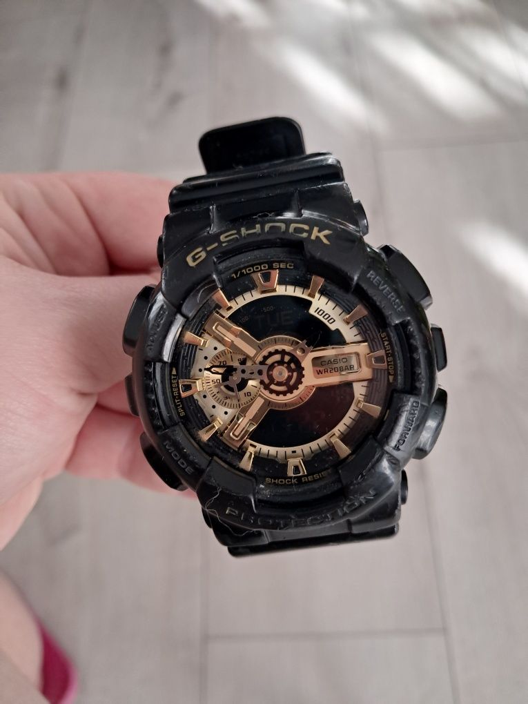 Casio męski zegarek G-Shock 5146 czarno złoty