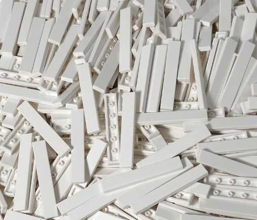 Lego 6636 Tile 1x6 Biały 4 szt. Nowe