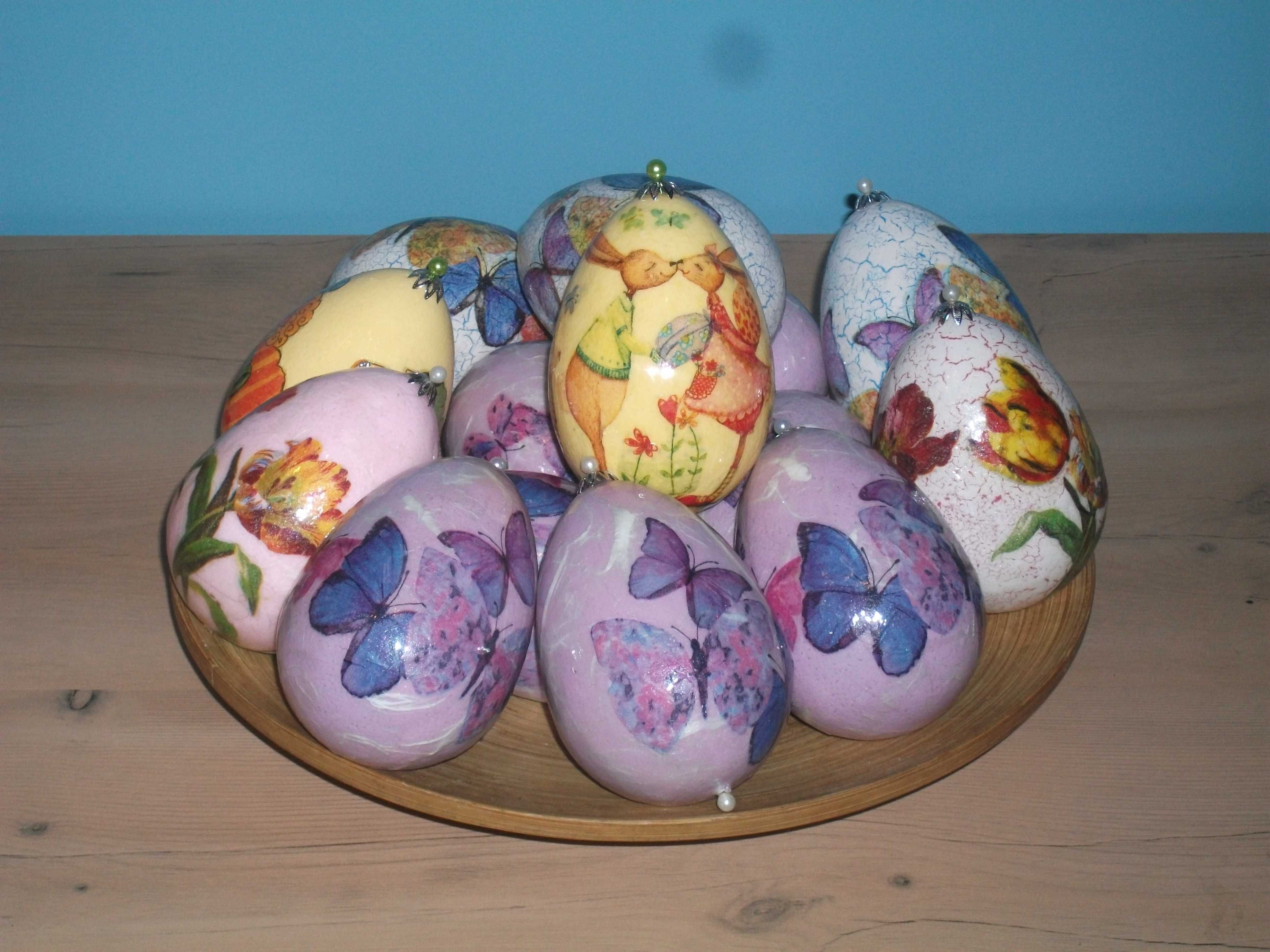 Pisanka kraszanka - zdobiona metodą Decoupage