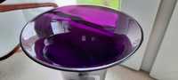 Szklany fioletowy wazon flakon