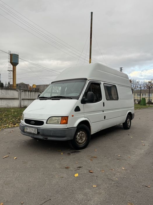 Ford Transit 2.5T-дизель 1999р вантажо-пасажир 8+1м Високий-Довга база