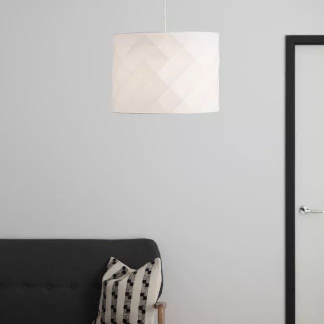 Lampa Saulu Biała / Kremowa*NOWA* GW E27 1 pkt OrigAmi Trapez