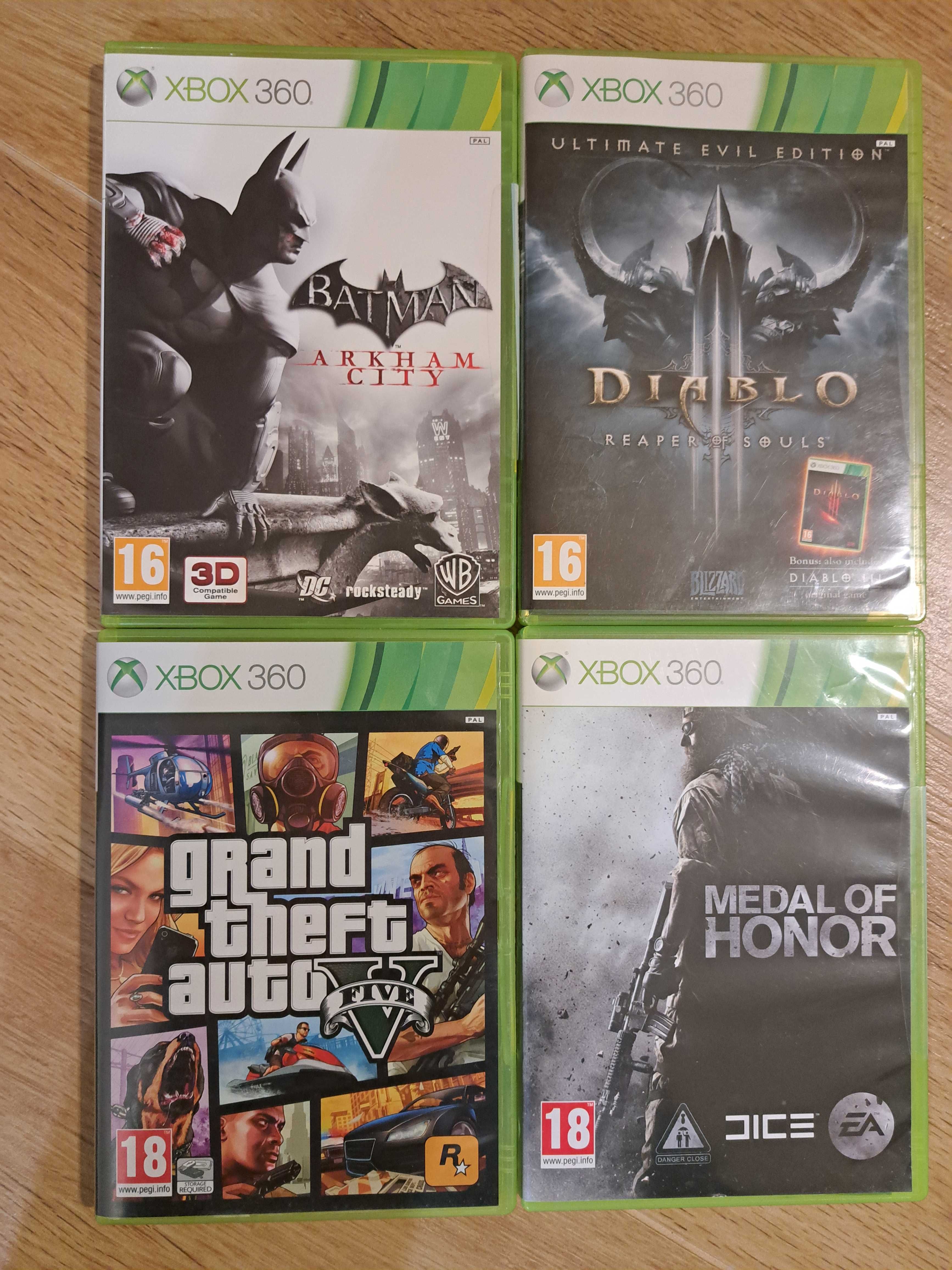 Gry xbox 360 GTA5 Diablo Batman Medal of Honor