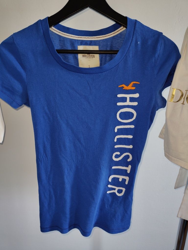 Markowa bluzka koszulka t-shirt damski Hollister r S 36
