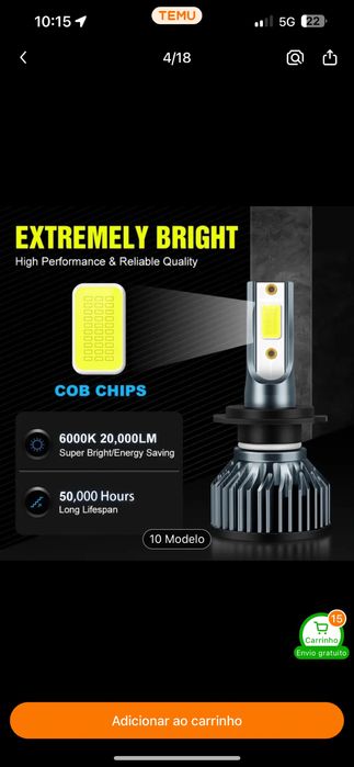 Farol  farol Led H7
