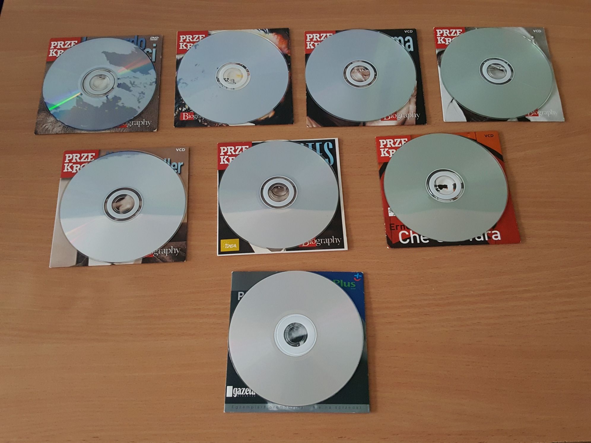 BIOGRAFIE znanych, kolekcja 7 płyt VCD/DVD + gratis Pat Metheny