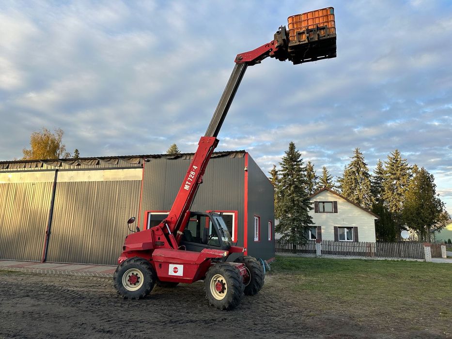 Manitou MT 728-4  Ładowarka Teleskopowa Ładowacz czołowy tur wysięgnik paleciak wózek