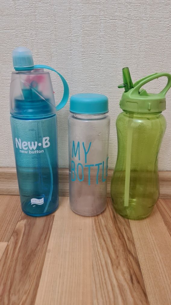 Пластиковые бутылки для воды, 0,5 л и 0,650 л