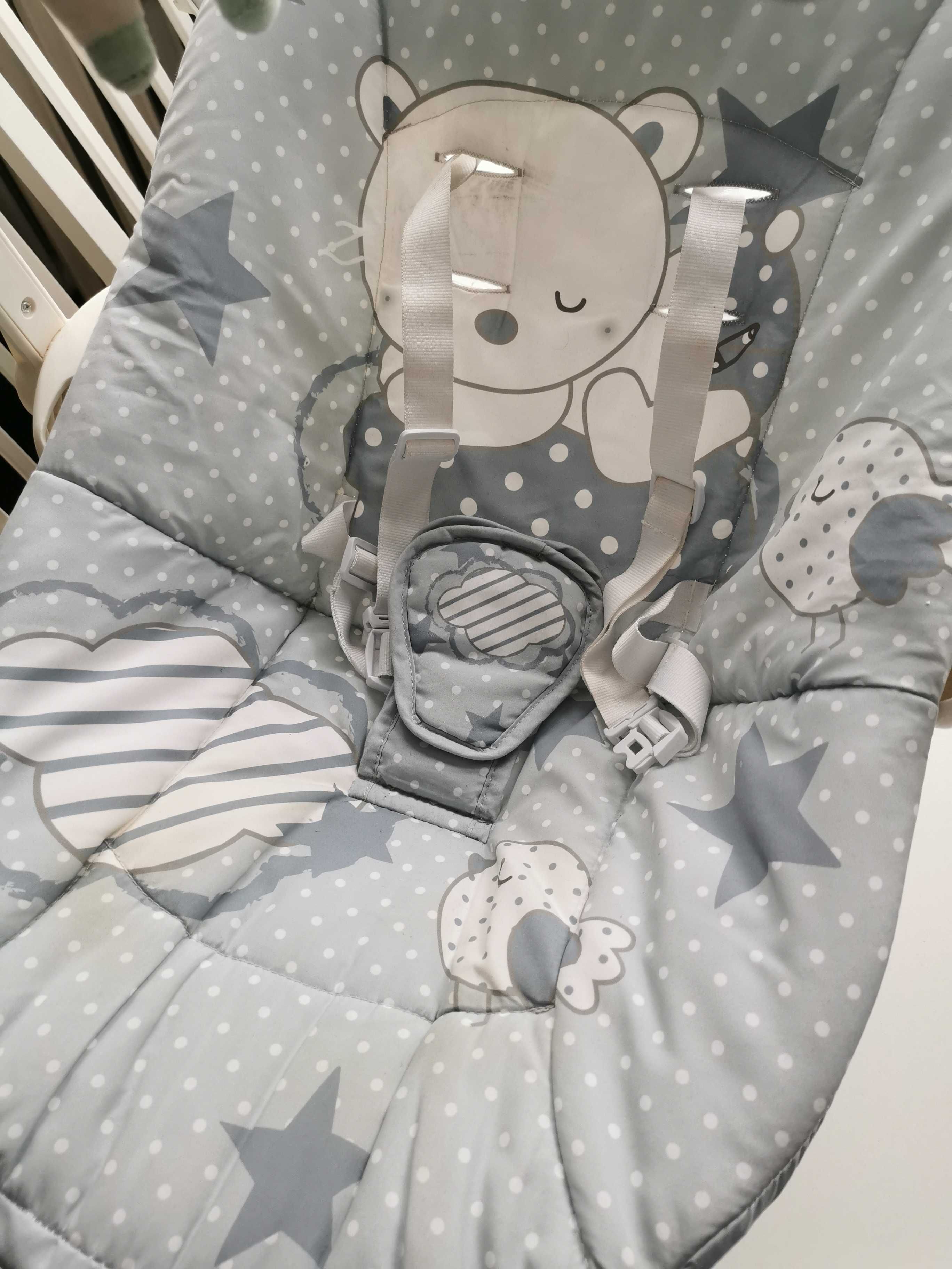 Bujak elektryczny Smiki, Miś, Baby Swing huśtawka, 0M+, 3-9kg