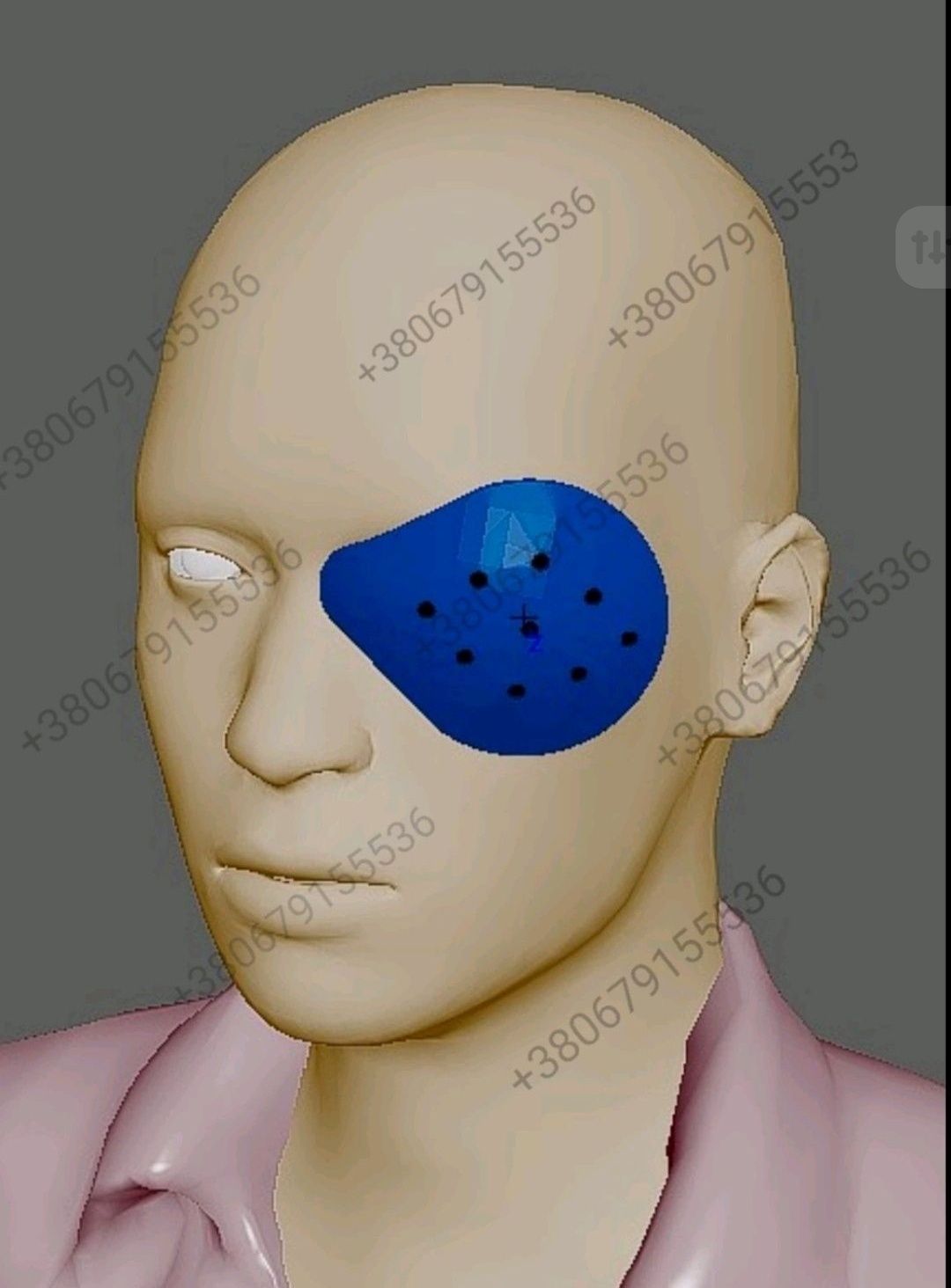 Захисний щиток накладка на око безпека