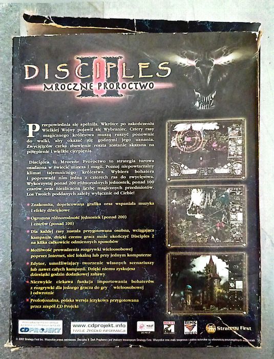 Disciples Mroczne proroctwo gra pc big box