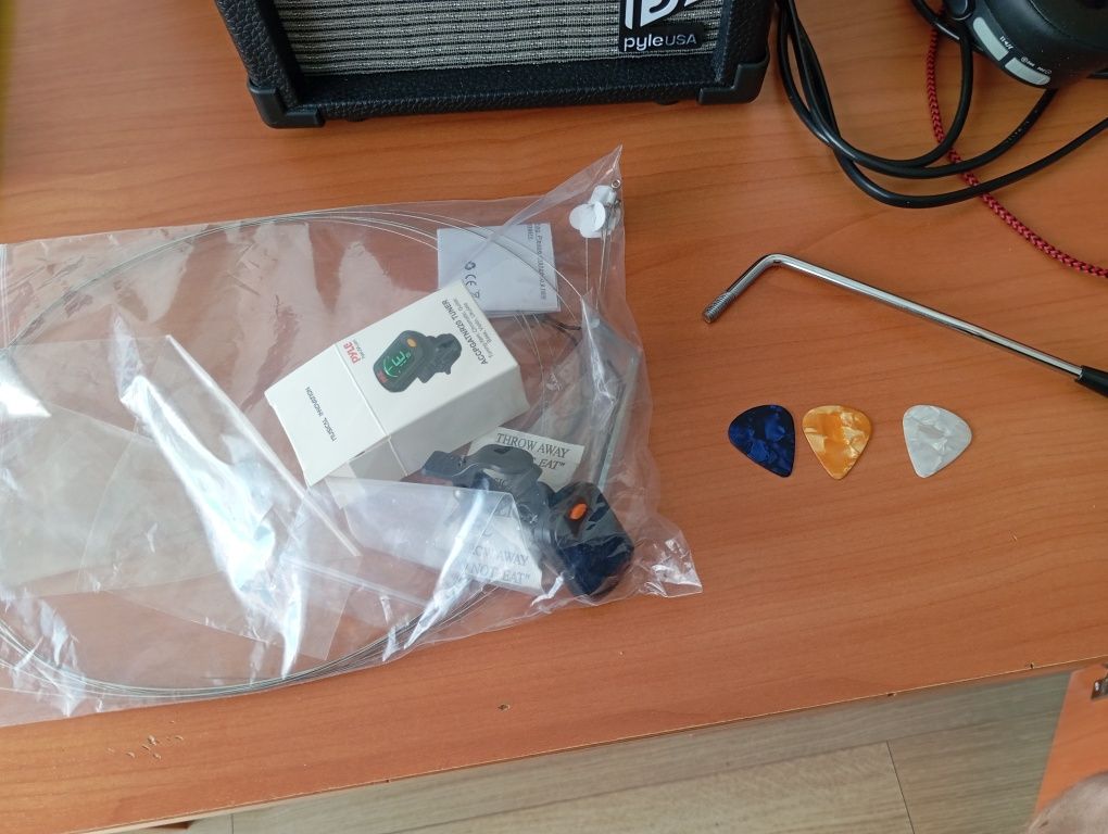Gitara elektryczna cały zestaw
