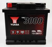 Akumulator YUASA 12V 45AH 380A YBX3077 L+ Fiat 126p