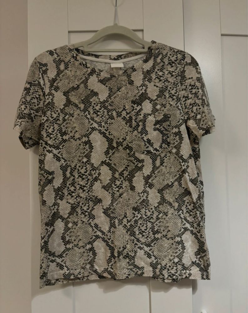 Tshirt zwierzęcy wzór H&M XS