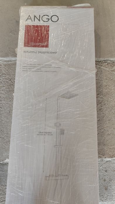 Kolumna prysznicowa z baterią termostatyczną ANGO Corsan CMN018 chrom
