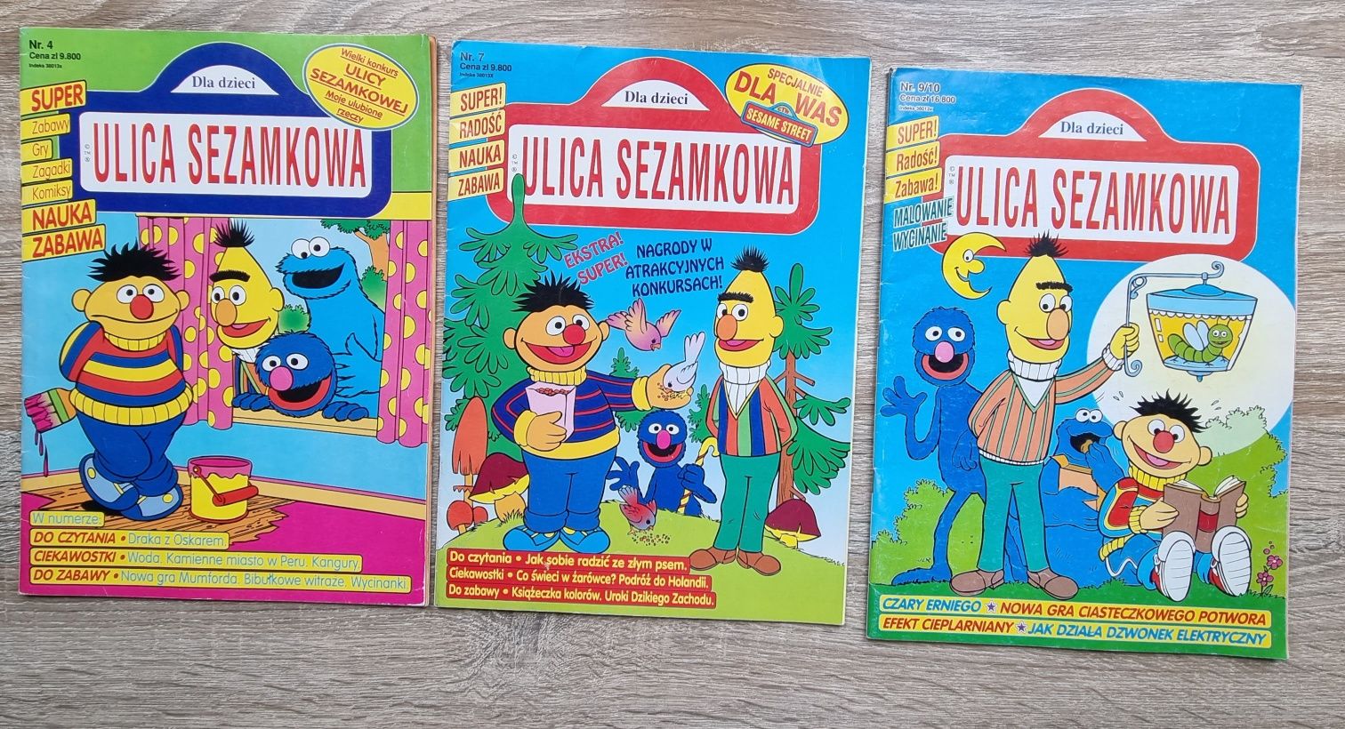 Czasopismo ulica Sezamkowa vintage rok 1992 gazeta retro sesame nr 4