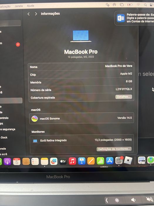 Macbook pro M2 2022