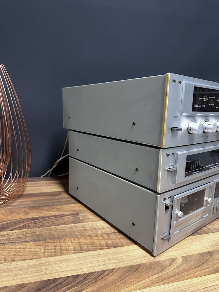 Zestaw Audio Philips - F4516, F2516, F6622 - deck, tuner, wzmacniacz