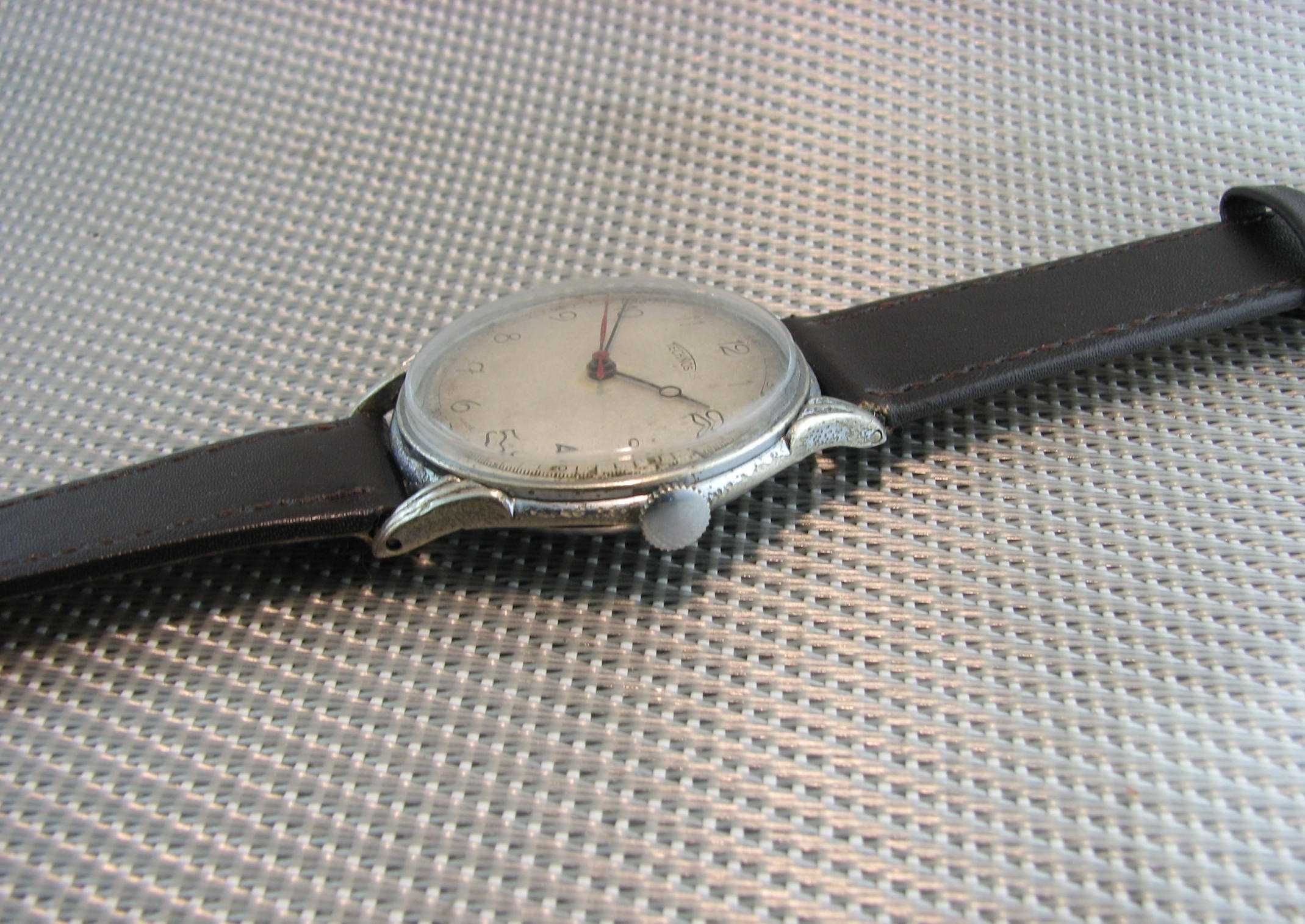 WW2 Zegarek TECHNOS AS Schild . Krab. 15 Jewels. Swiss.
