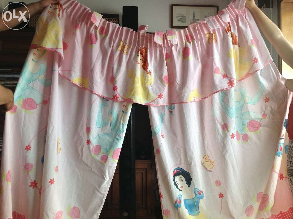 Cortinados quarto criança/menina princesas Disney