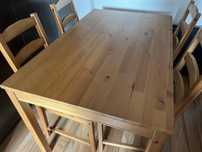 Mesa + 4 cadeiras ikea