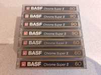 kasety magnetofonowe BASF - chromowe, zestaw 7 sztuk