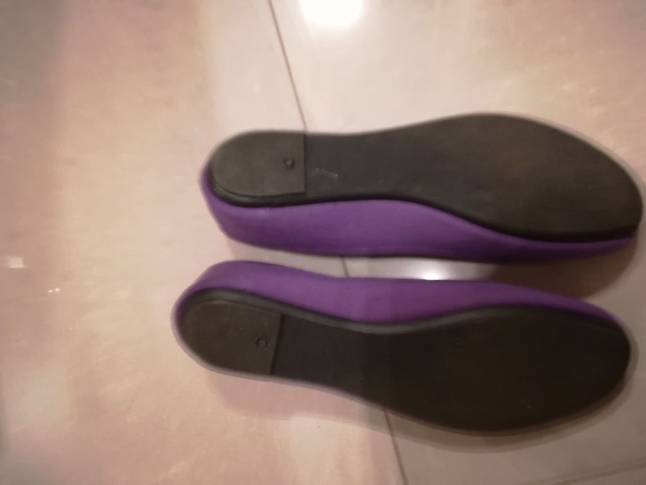 Buty balerinki fioletowe