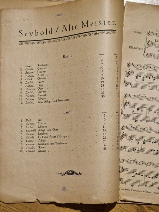 Zapis nutowy skrzypce Arthur Seybold Lipsk