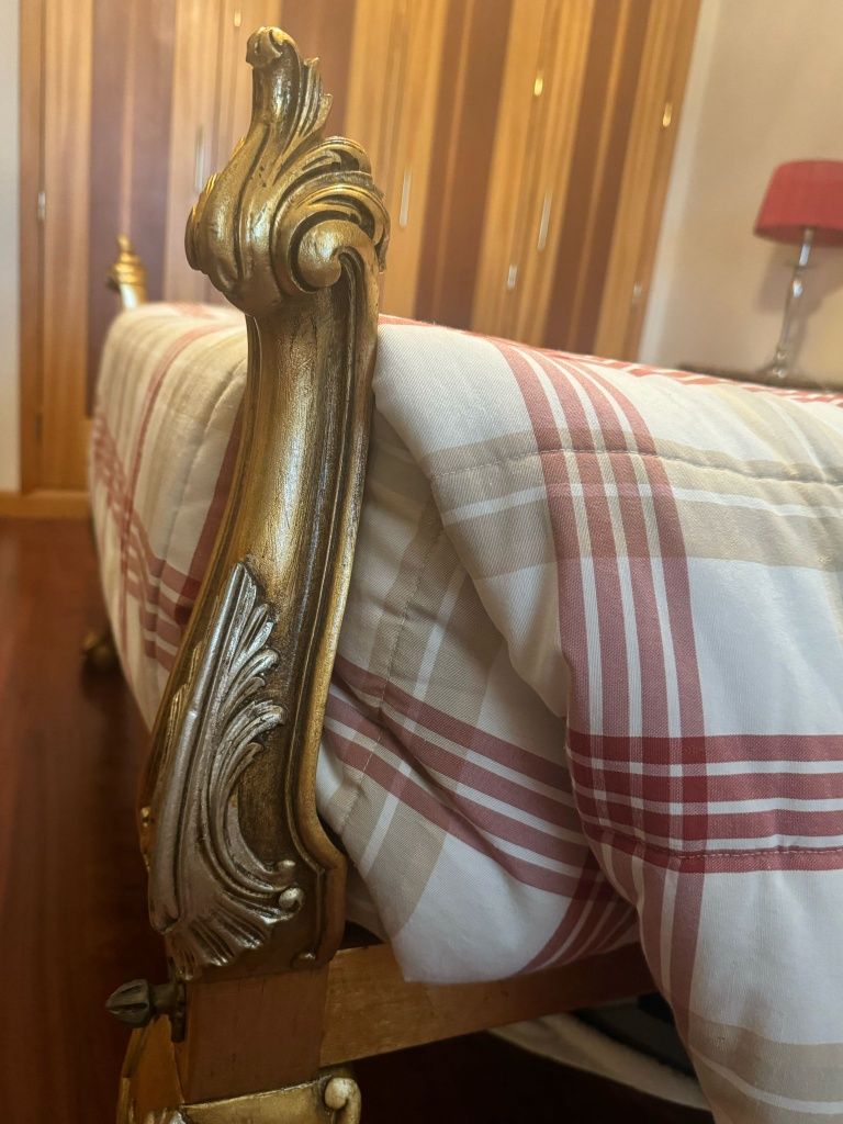 Quarto talha rica D. José em folha de ouro  e prata