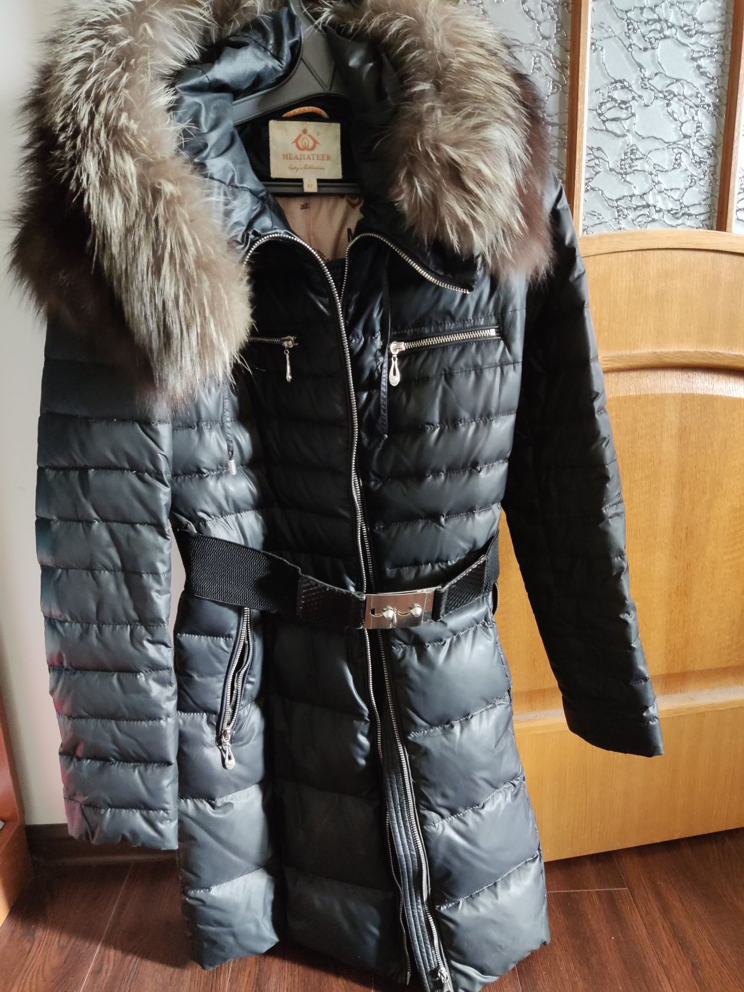 Куртка Пальто пуховик зимовий з хутром