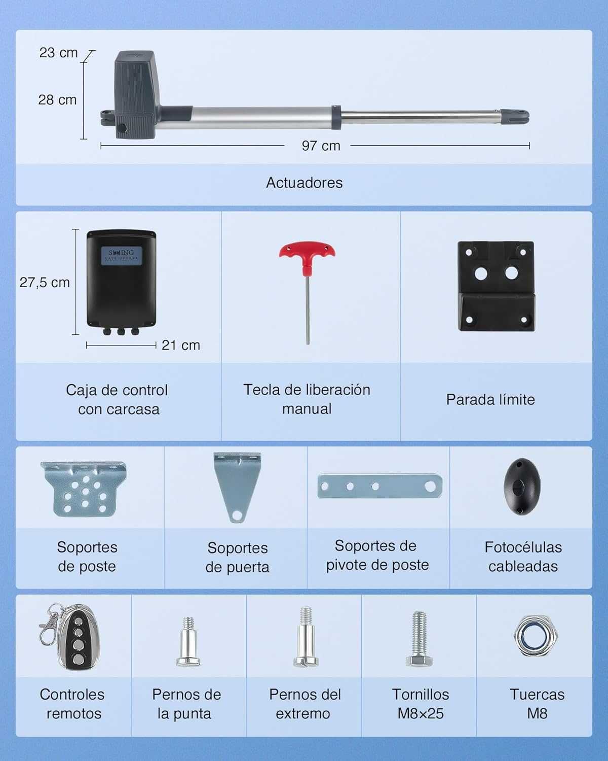 Kit Braços Portão Automatico