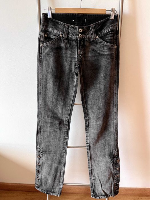 Calça Jeans Preta Deslavada