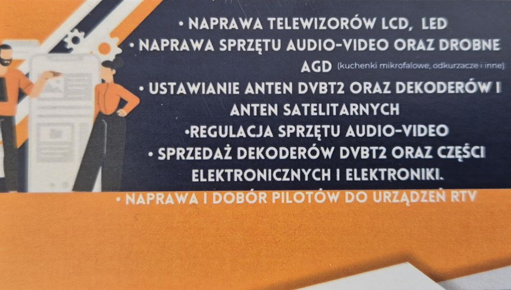 Montaż i serwis anten satelitarnych i naziemnych  serwis rtv