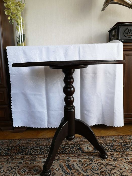 Stolik kawowy na jednej nodze - stan bardzo dobry