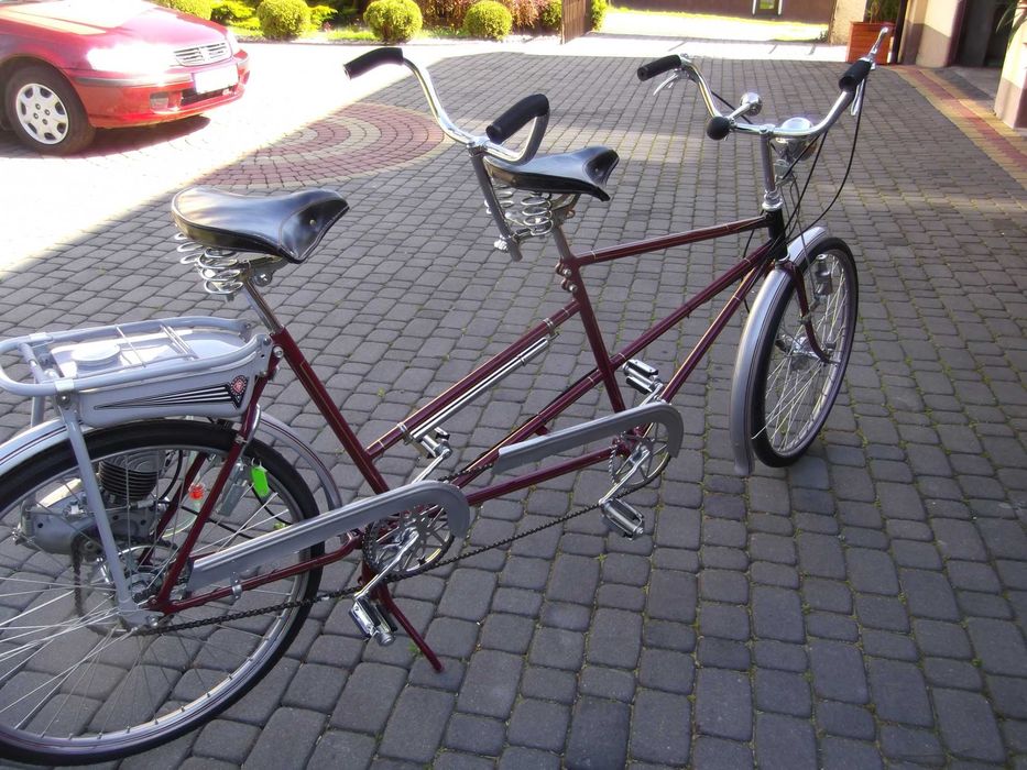 Rower zabytkowy Rixe tandem  plus silnik rowerowy Victoria Fm 38