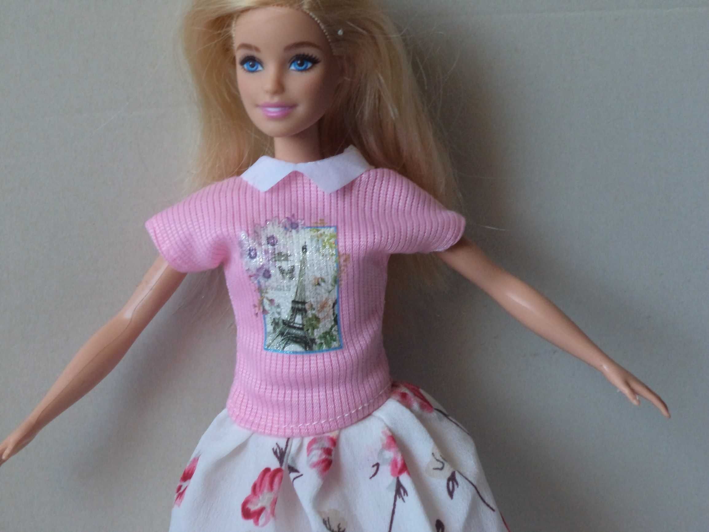 Ubranka dla lalki Barbie - Spódniczka, bluzeczka, majteczki, botki !!!