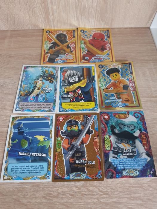 8 sztuk kart Lego Ninjago
