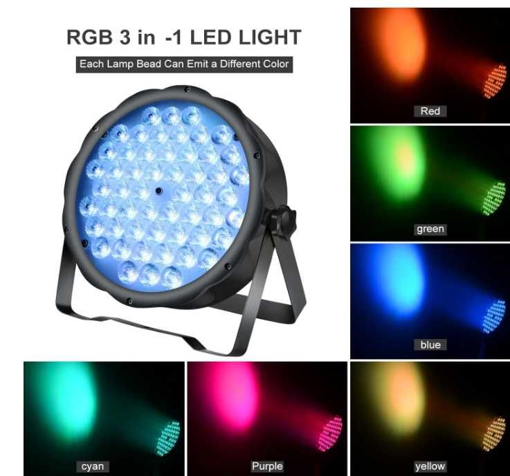 Oświetlenie imprezowe reflektor LED RGB Firmy BETOPPER