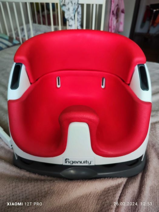 Ingenuity, Krzesełko, Baby Base Poppy Red, 2w1