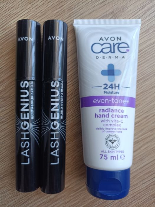 2 x Tusz do rzęs Lash Genius Avon + krem do rąk